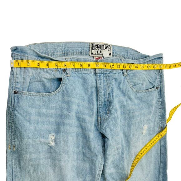 Mens Revolve Distressed Light Wash Jeans Size 40 X 32 - Picture 13 of 16